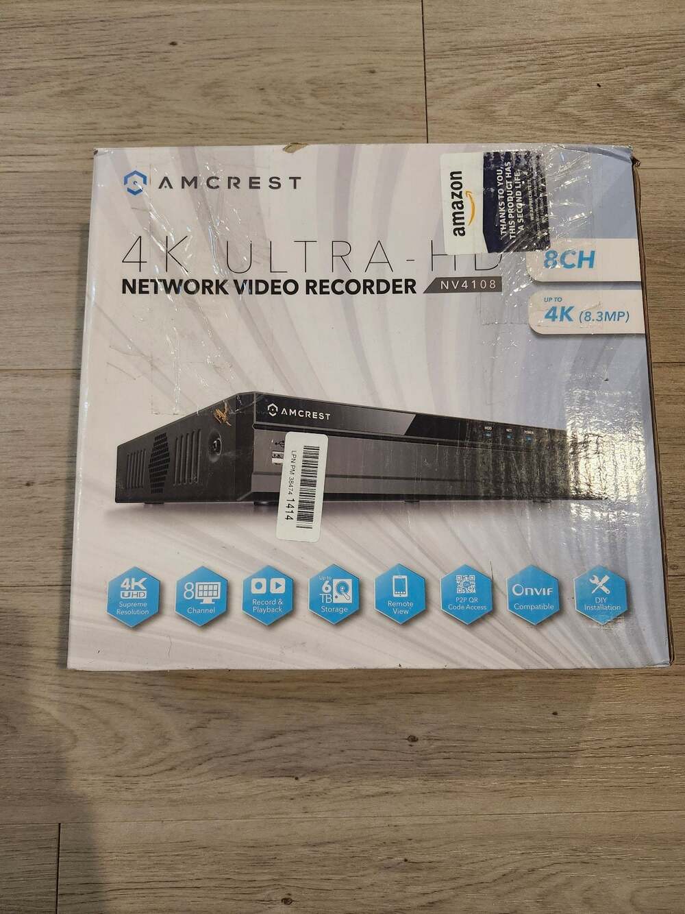 Amcrest NV4108 4K Ultra-HD 8-Channel Network Video Recorder